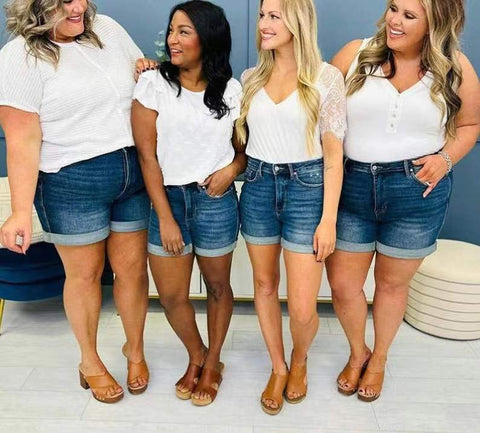 European And American Jeans Plus Size Women's Shorts European And American Jeans Plus Size Women's Shorts