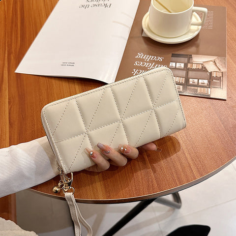 Rhombus Wallet Women's Long European And American Fashion Rhombus Wallet Women's Long European And American Fashion