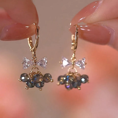 Luxury Zircon Earrings for Women – Butterfly & Flower Drop Style Luxury Zircon Earrings for Women – Butterfly & Flower Drop Style