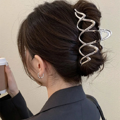 Trendy Metal Hair Claws – Geometric Star Hairpins & Hairgrips Trendy Metal Hair Claws – Geometric Star Hairpins & Hairgrips
