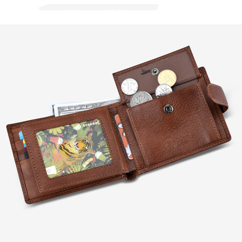Men's Leather Wallet Multifunctional Short Men Men's Leather Wallet Multifunctional Short Men