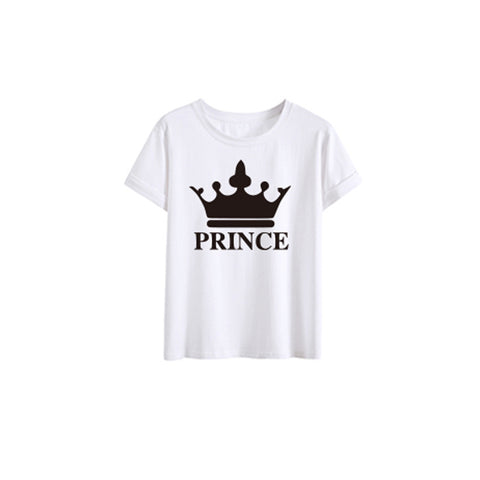 Crown King Family Wear Summer New Short-Sleeved T-Shirt Family Wear Crown King Family Wear Summer New Short-Sleeved T-Shirt Family Wear