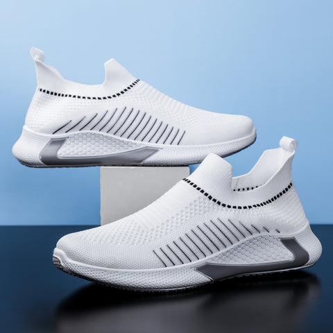 Men’s Mesh Sock Slip-On Sneakers – Breathable Lightweight Running Shoes Men’s Mesh Sock Slip-On Sneakers – Breathable Lightweight Running Shoes