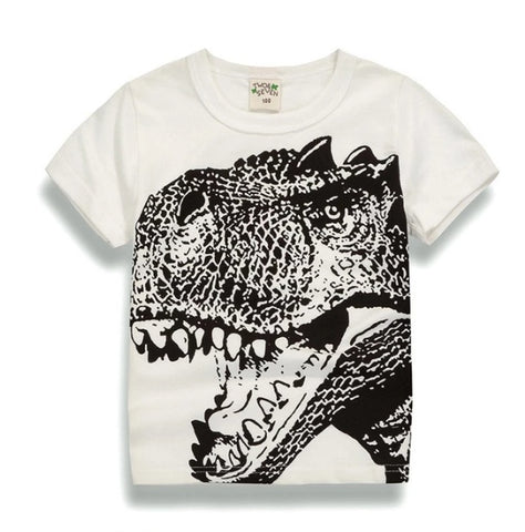 Korean Style Boys' Cotton T-Shirt – Summer Short Sleeve