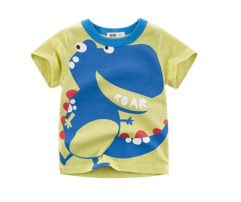 Korean Style Boys' Cotton T-Shirt – Summer Short Sleeve