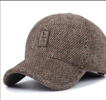 Korean Style Men’s Baseball Cap – Cotton Peaked Hat for Outdoors