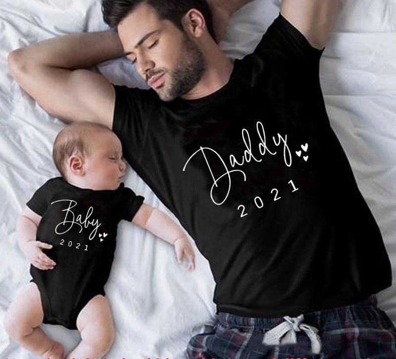 Matching Family Blouses – Letter Print Pullover Tee