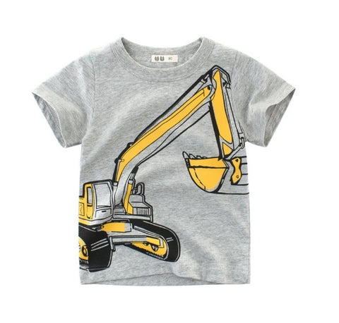 Korean Style Boys' Cotton T-Shirt – Summer Short Sleeve
