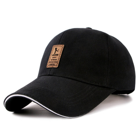 Korean Style Men’s Baseball Cap – Cotton Peaked Hat for Outdoors