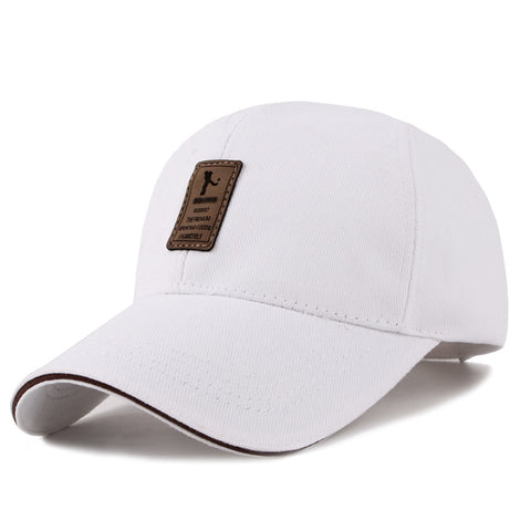 Korean Style Men’s Baseball Cap – Cotton Peaked Hat for Outdoors