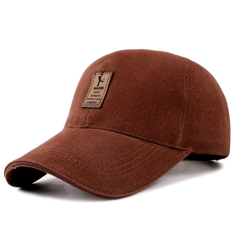 Korean Style Men’s Baseball Cap – Cotton Peaked Hat for Outdoors