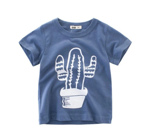 Korean Style Boys' Cotton T-Shirt – Summer Short Sleeve