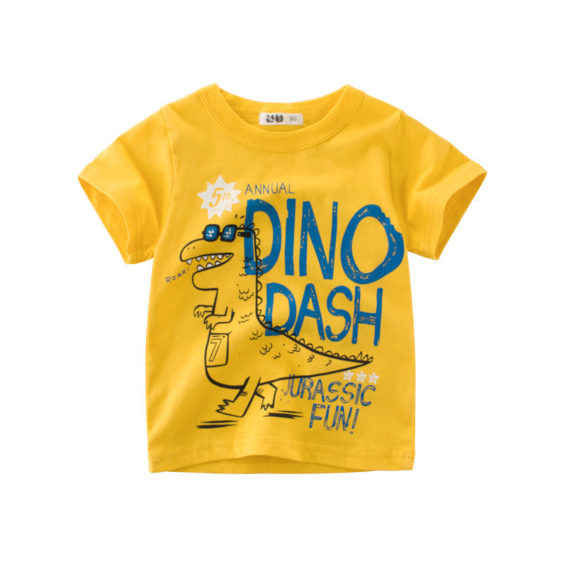 Korean Style Summer T-Shirt for Boys – Short-Sleeved Kidswear