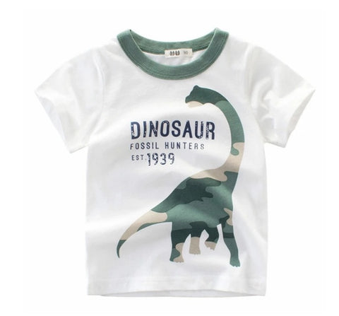 Korean Style Boys' Cotton T-Shirt – Summer Short Sleeve