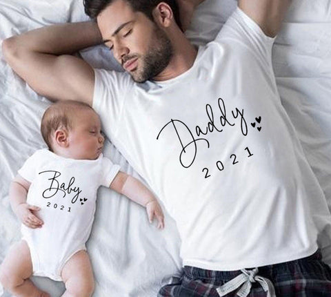 Matching Family Blouses – Letter Print Pullover Tee