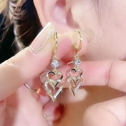 Luxury Zircon Earrings for Women – Butterfly & Flower Drop Style