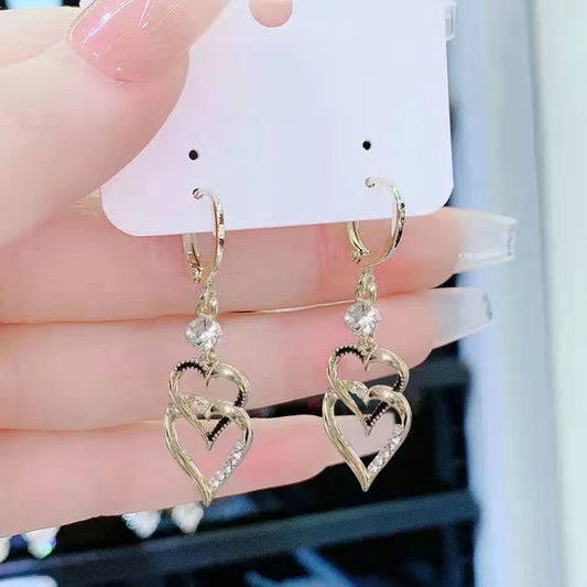 Luxury Zircon Earrings for Women – Butterfly & Flower Drop Style