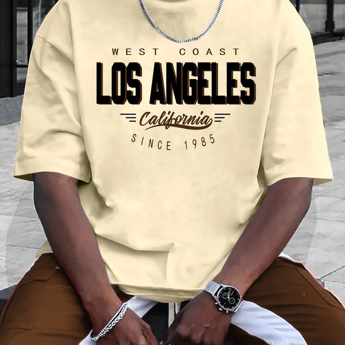 Men’s Casual Printed T-Shirt – Round Neck Short Sleeve