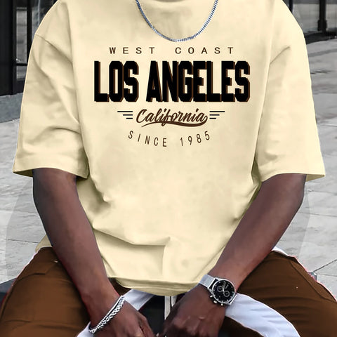 Men’s Casual Printed T-Shirt – Round Neck Short Sleeve