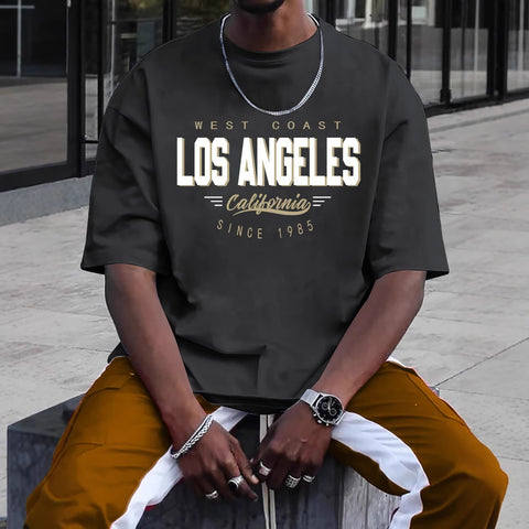 Men’s Casual Printed T-Shirt – Round Neck Short Sleeve
