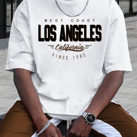 Men’s Casual Printed T-Shirt – Round Neck Short Sleeve