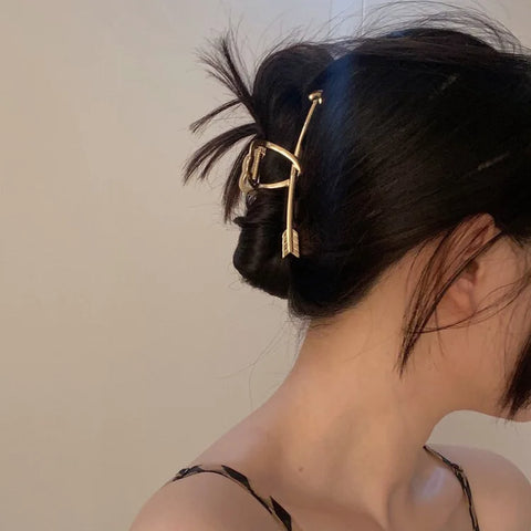 Trendy Metal Hair Claws – Geometric Star Hairpins & Hairgrips