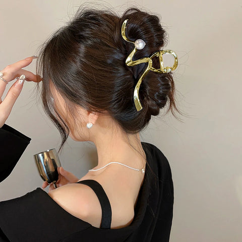 Trendy Metal Hair Claws – Geometric Star Hairpins & Hairgrips