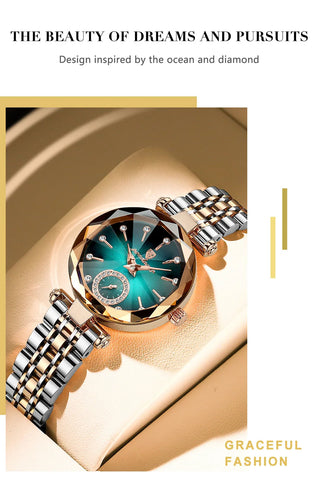 POEDAGAR Brand Women's Watch Stainless Steel Watch.