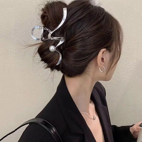 Trendy Metal Hair Claws – Geometric Star Hairpins & Hairgrips