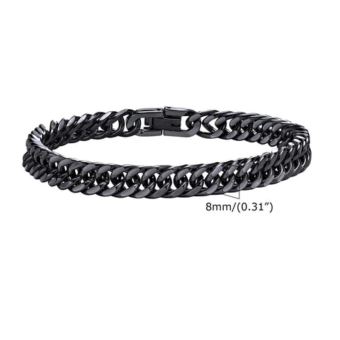 Vnox Heavy Cuban Bracelet – Stainless Steel Punk Rock Jewelry