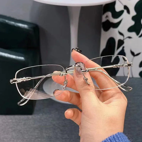 Lightweight Small Square Glasses – Near Sight Anti-Blue Light