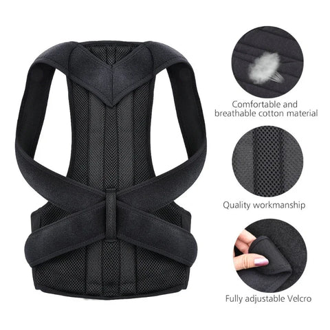 Posture Corrector Brace – Adjustable Back Trainer with Clavicle Support