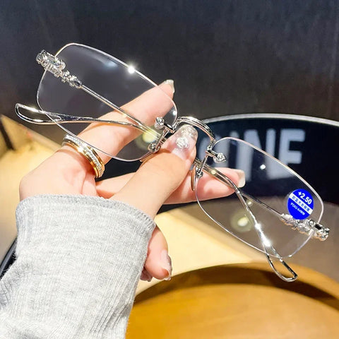 Lightweight Small Square Glasses – Near Sight Anti-Blue Light