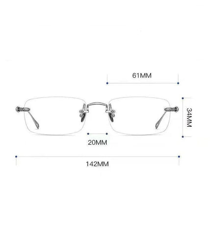 Lightweight Small Square Glasses – Near Sight Anti-Blue Light