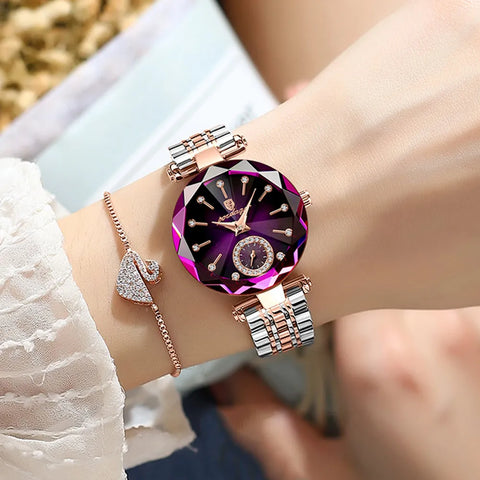 POEDAGAR Brand Women's Watch Stainless Steel Watch.