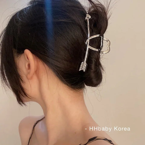 Trendy Metal Hair Claws – Geometric Star Hairpins & Hairgrips