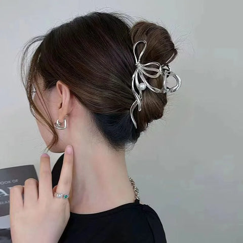 Trendy Metal Hair Claws – Geometric Star Hairpins & Hairgrips
