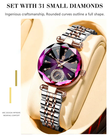 POEDAGAR Brand Women's Watch Stainless Steel Watch.
