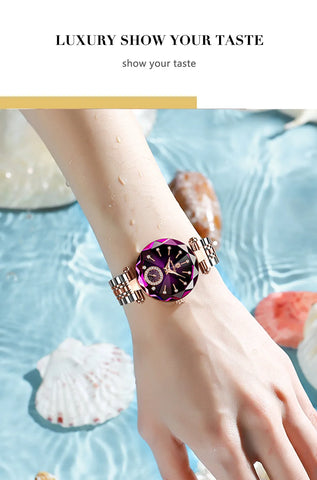 POEDAGAR Brand Women's Watch Stainless Steel Watch.