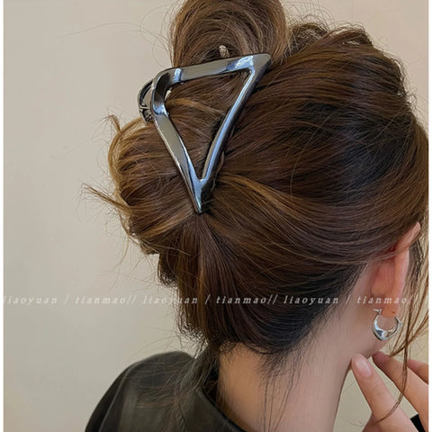 Trendy Metal Hair Claws – Geometric Star Hairpins & Hairgrips