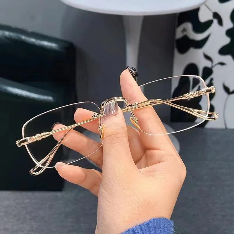 Lightweight Small Square Glasses – Near Sight Anti-Blue Light